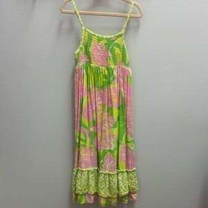 Lilly Target Floral Pink and Green Sundress